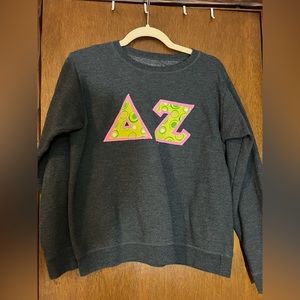 Funky DZ Sorority Letters - Crewneck